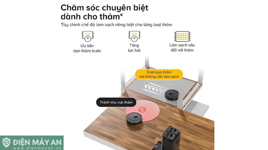 Robot hút bụi lau nhà Roborock QR 798 - Đen/Trắng